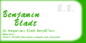 benjamin bladt business card